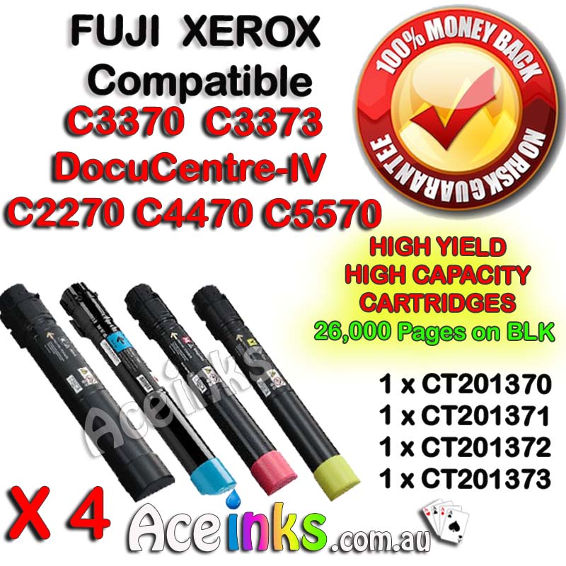 4 Pack Combo Compatible FUJI XEROX CT201370-CT201373